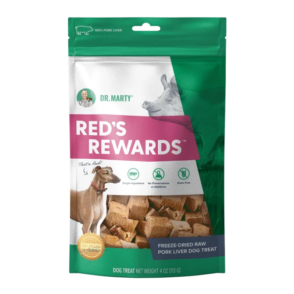 Dr. Marty's Red's Rewards Freeze-Dried Treats for Dogs - 4oz