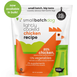 Smallbatch Lightly Cooked Chicken for Dogs
