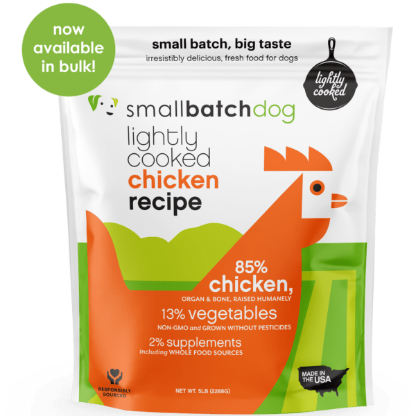 Smallbatch Lightly Cooked Chicken for Dogs