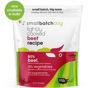 Smallbatch Lightly Cooked Beef for Dogs