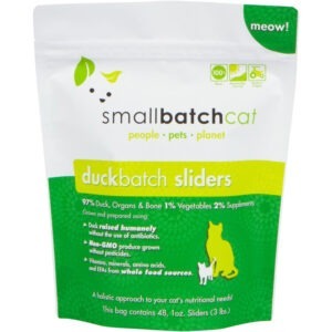 Smallbatch Frozen Raw Duck Sliders for Cats - 3lbs