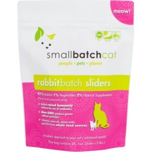 Smallbatch Frozen Raw Rabbit Sliders for Cats - 3lbs