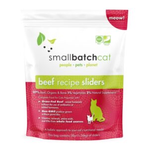 Smallbatch Frozen Raw Beef Sliders for Cats