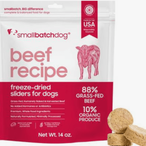 Smallbatch Freeze Dried Beef Sliders for Dogs