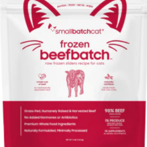 Smallbatch Frozen Raw Beef Sliders for Cats