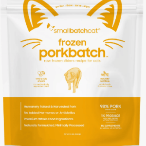 Smallbatch Frozen Raw Pork Sliders for Cats - 3lbs