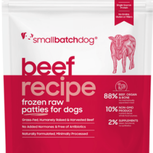 Smallbatch Frozen Raw Beef for Dogs