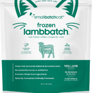 Smallbatch Frozen Raw Lamb Sliders for Cats - 3lbs