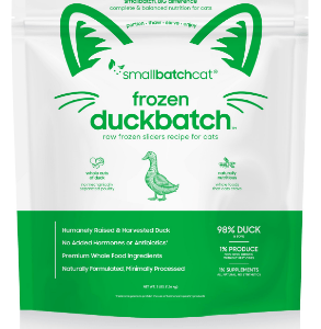 Smallbatch Frozen Raw Duck Sliders for Cats - 3lbs