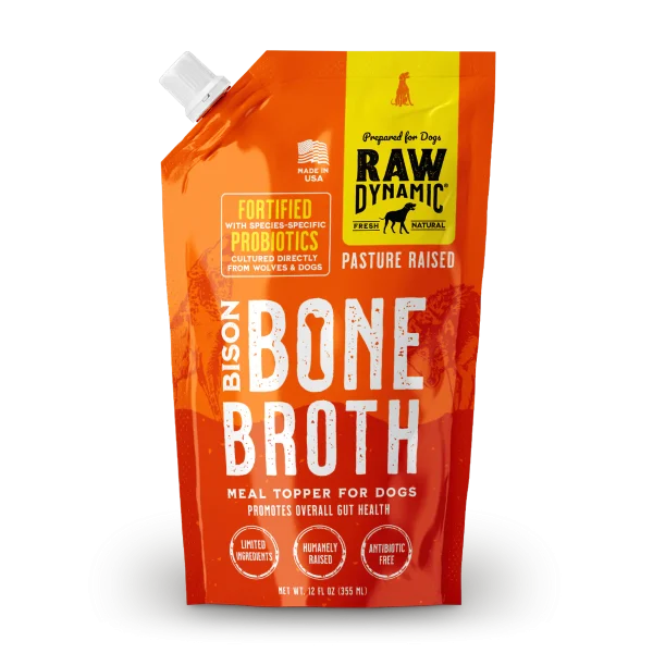 Raw Dynamic Frozen Bison Broth for Dogs - 12oz
