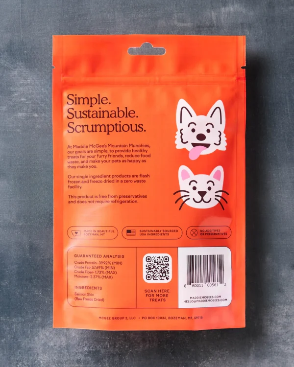 Maddie McGee's Salmon Skin Treats for Pets - 3oz - Image 2