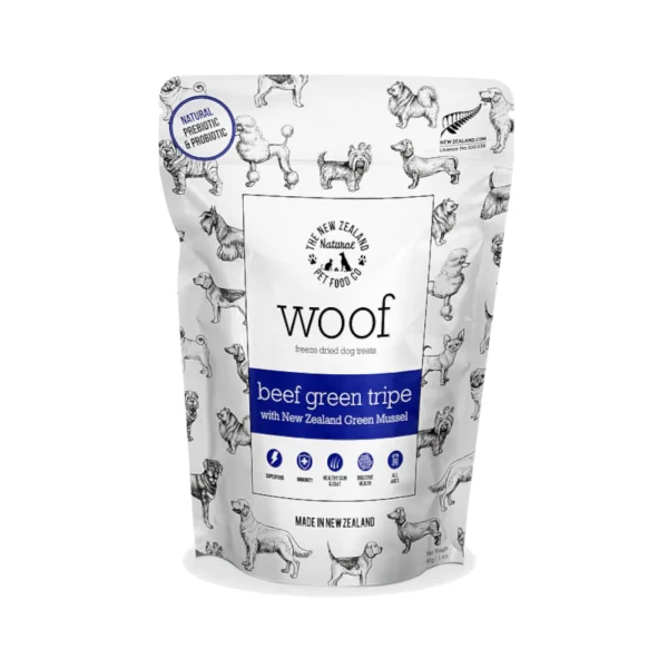 New Zealand WOOF Freeze-Dried Beef Green Tripe for Dogs - 1.4oz