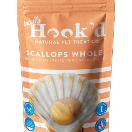 Totally Hook'd Freeze-Dried Scallops for Pets - 1oz