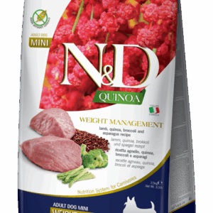 Farmina N&D Quinoa: Weight Management Lamb & Blueberry for Mini Dogs - 5.5lbs