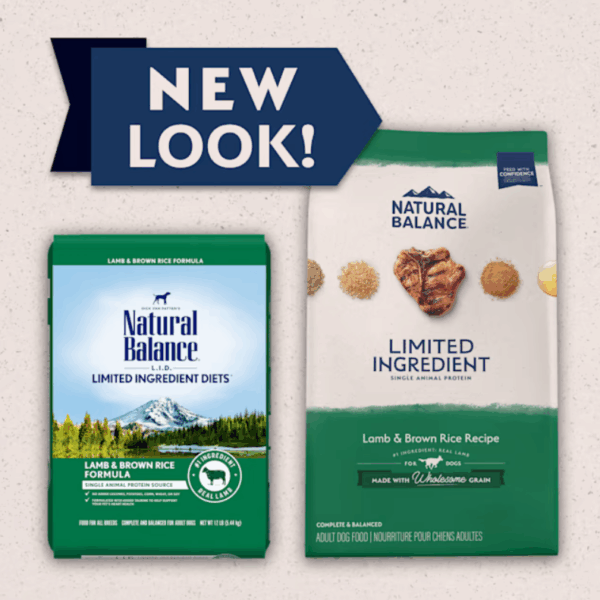 Natural Balance Limited Ingredient Lamb & Brown Rice Kibble for Dogs - 4lbs