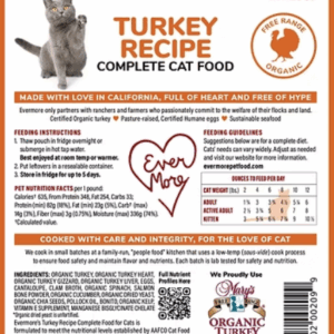 Evermore Gently-Cooked Frozen Turkey for Cats - 12oz