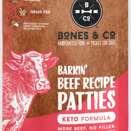 Bones & Co. Frozen Raw Beef Patties for Dogs
