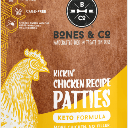 Bones & Co. Frozen Raw Chicken Patties for Dogs