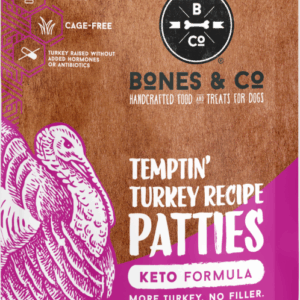 Bones & Co. Frozen Raw Turkey Patties for Dogs