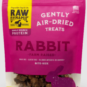 Raw Dynamic Air-Dried Rabbit Treats for Pets - 3.6oz