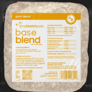 Smallbatch Frozen Raw Pork Blend for Pets - 2lbs